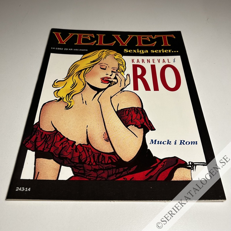 Framsida på Velvet - sexiga serier Karneval i Rio/Muck i Rom (1992)