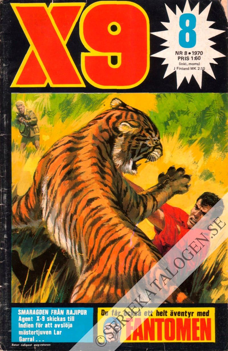 Framsida på X9 #8 (1970)
