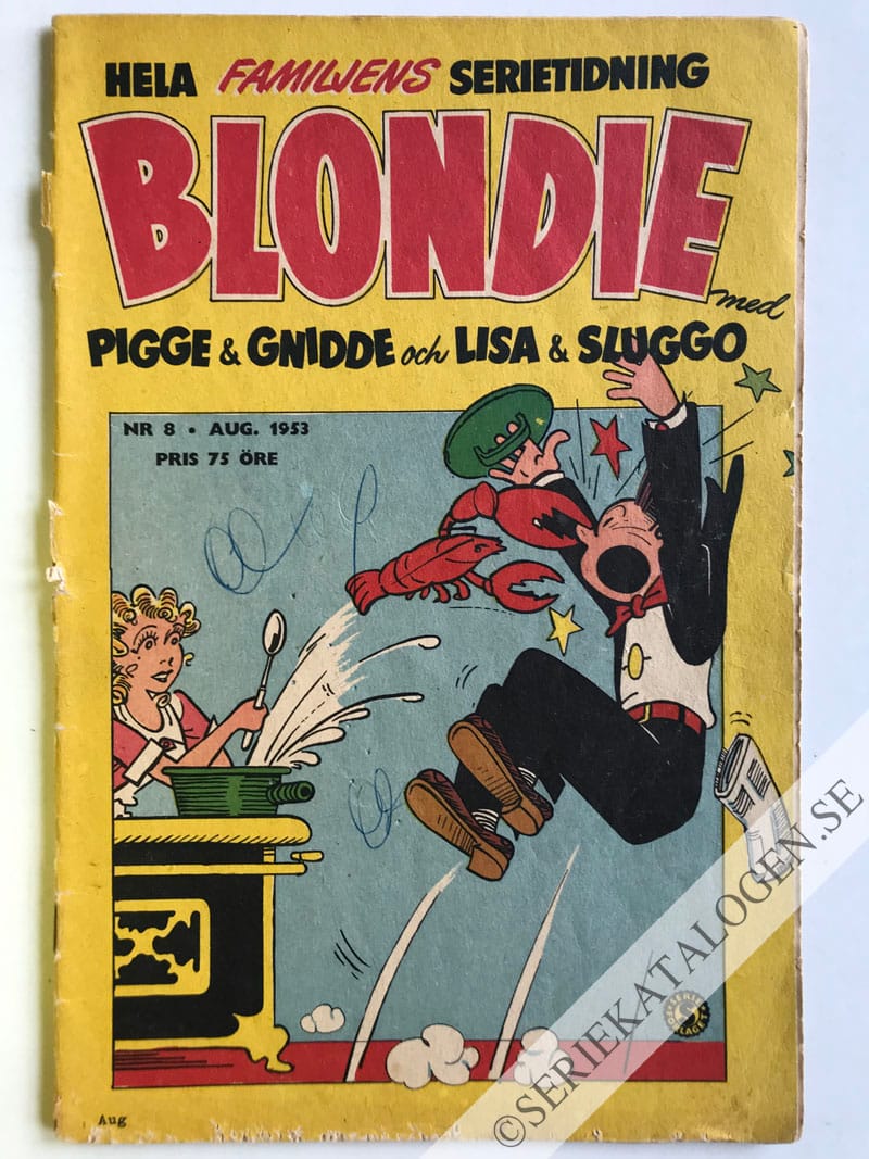Framsida på Blondie #8 (1953)