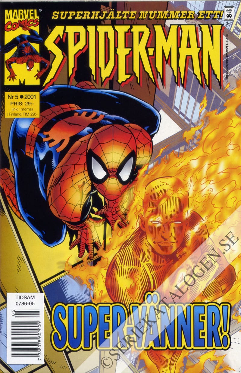 Framsida på Spider-Man #5 (2001)