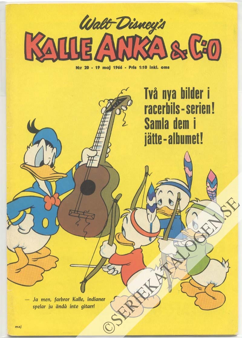 Framsida på Kalle Anka & C:o #20 (1966)