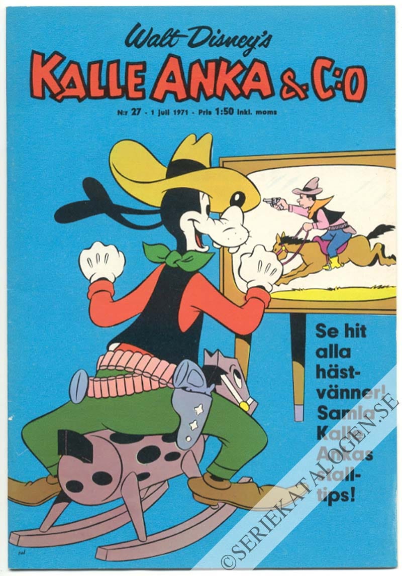 Framsida på Kalle Anka & C:o #27 (1971)