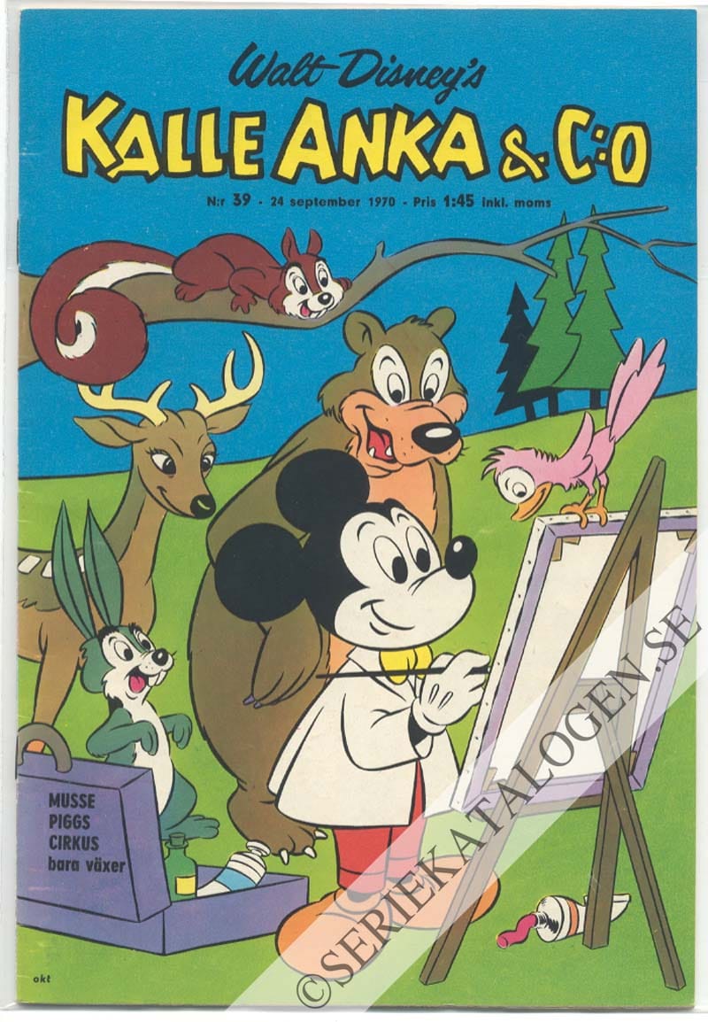 Framsida på Kalle Anka & C:o #39 (1970)