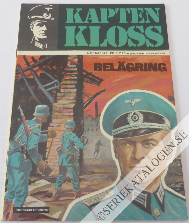 Framsida på Kapten Kloss #18 - Belägring (1973)