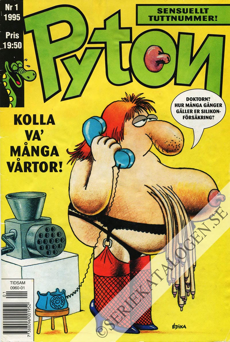 Framsida på Pyton #1 (1995)