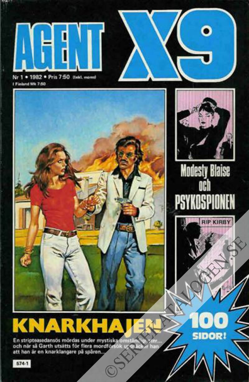 Framsida på Agent X9 #1 (1982)