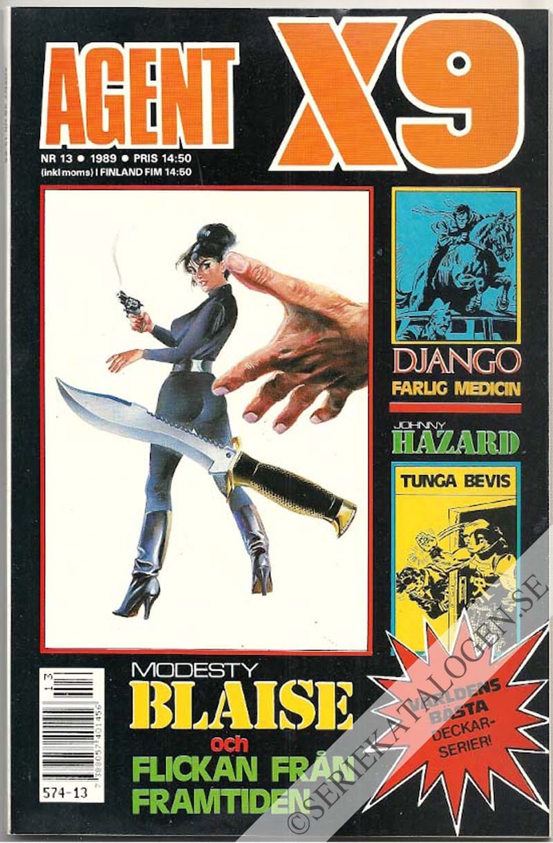 Framsida på Agent X9 #13 (1989)