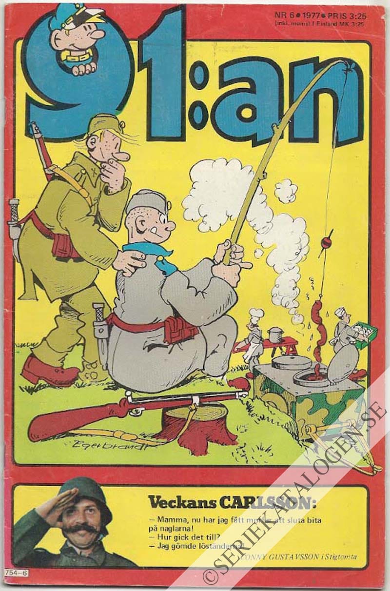 Framsida på 91:an #6 (1977)