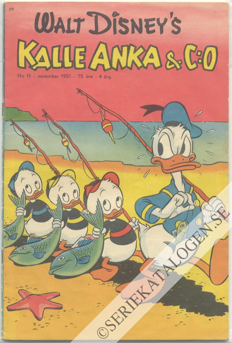 Framsida på Kalle Anka & C:o #11 (1951)