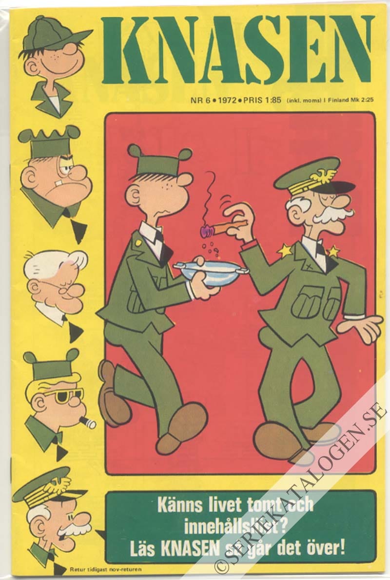 Framsida på Knasen #6 (1972)