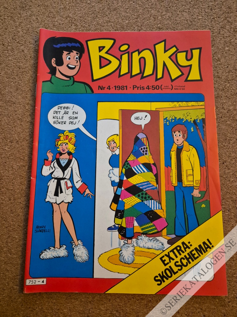 Framsida på Binky #4 (1981)