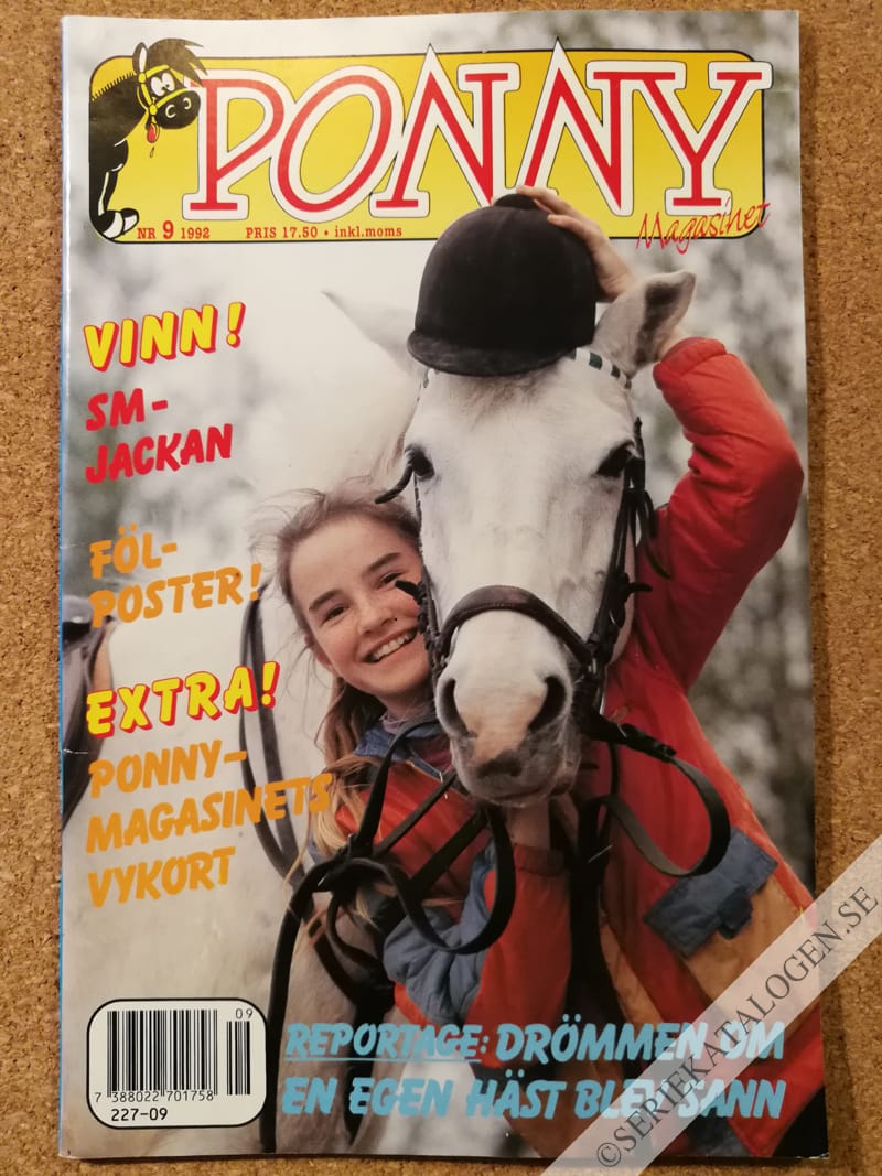 Framsida på Ponny-magasinet #9 (1992)