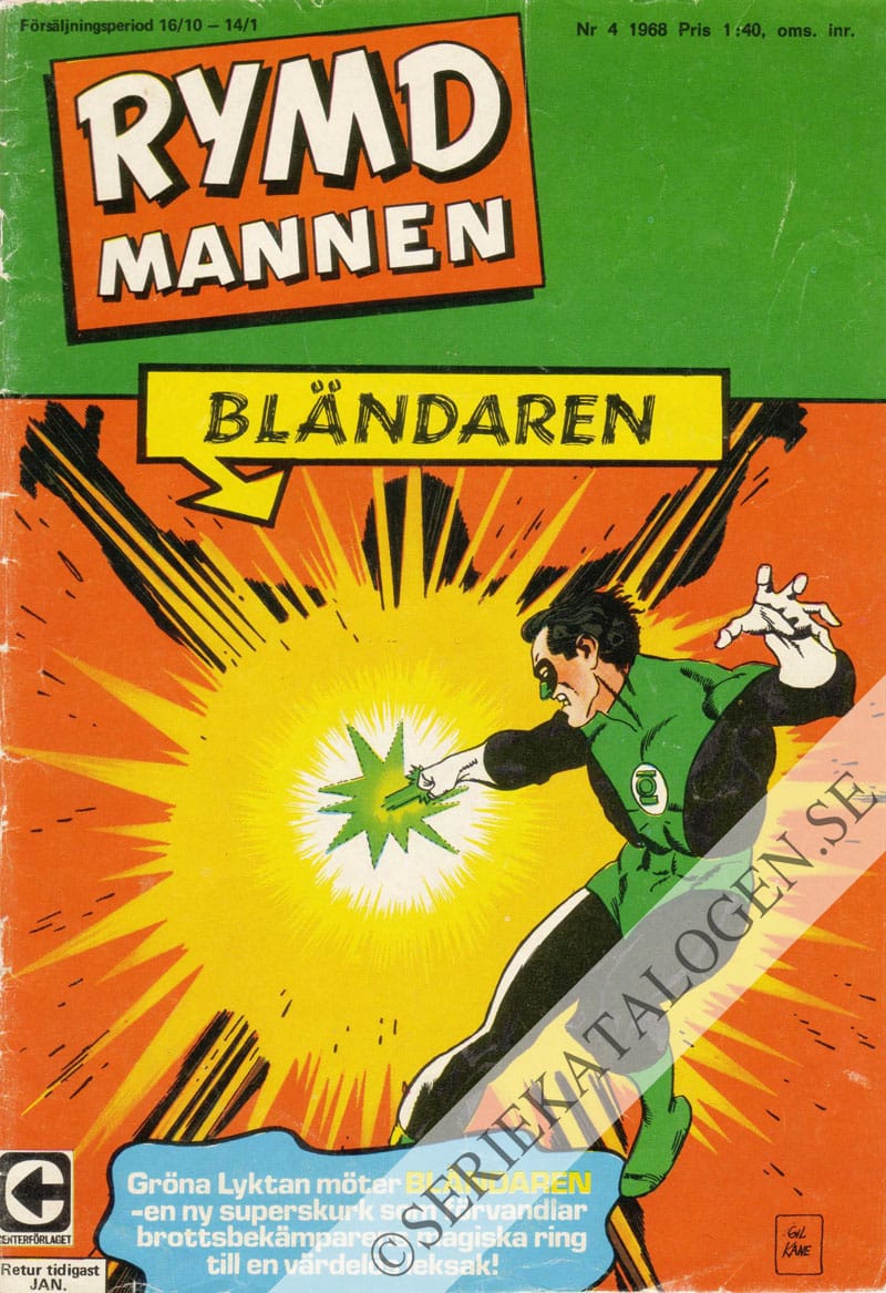 Framsida på Rymdmannen #4 (1968)