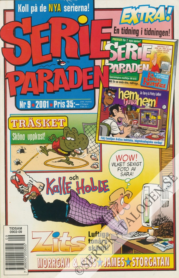 Framsida på Serie-paraden #9 (2001)