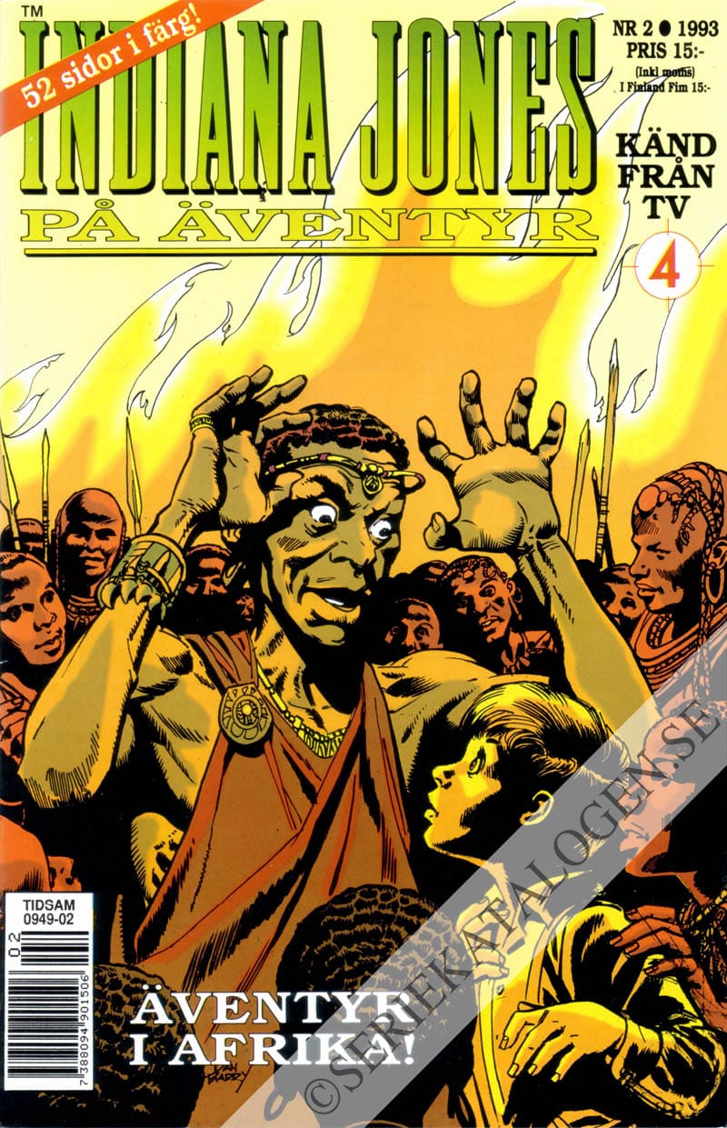 Framsida på Indiana Jones på äventyr Äventyr i Afrika! (1993)