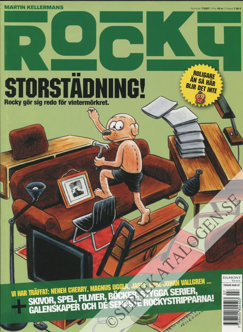 Framsida på Martin Kellermans Rocky Storstädning! (2007)