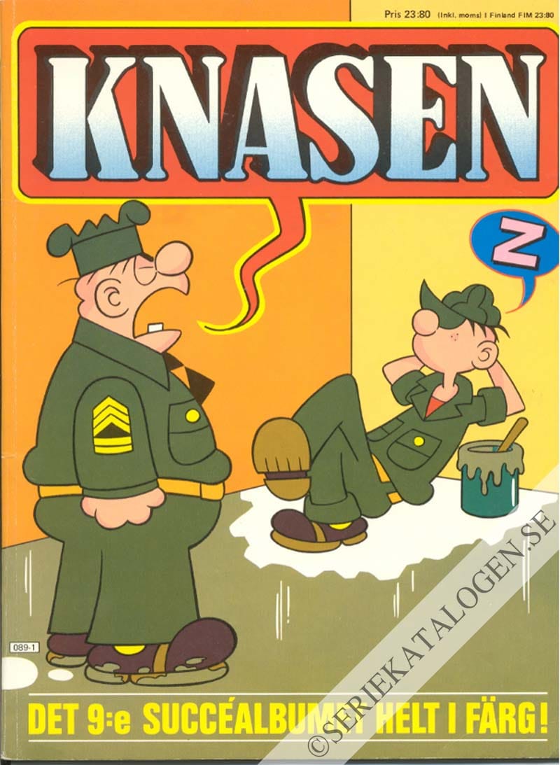 Framsida på Knasen Det 9:e succéalbumet helt i färg (1985)