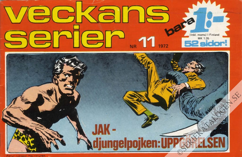 Framsida på Veckans serier #11 (1972)