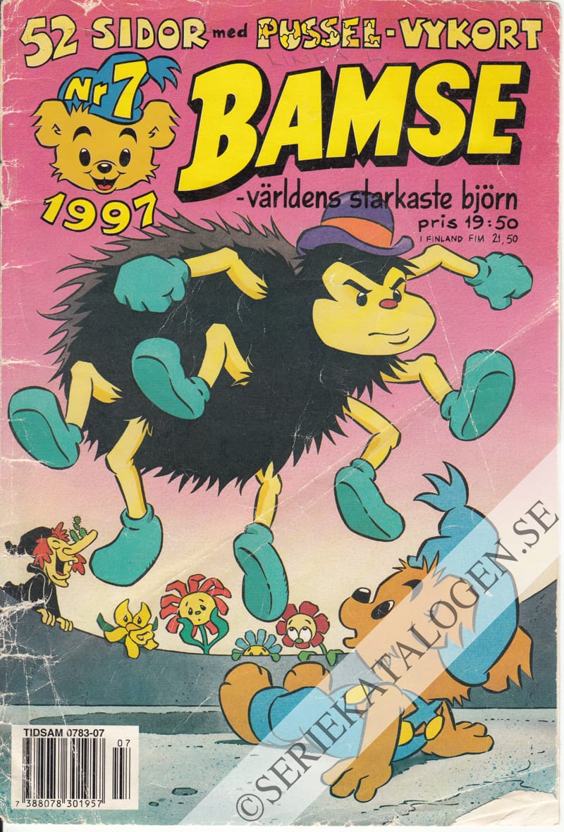 Framsida på Bamse #7 (1997)