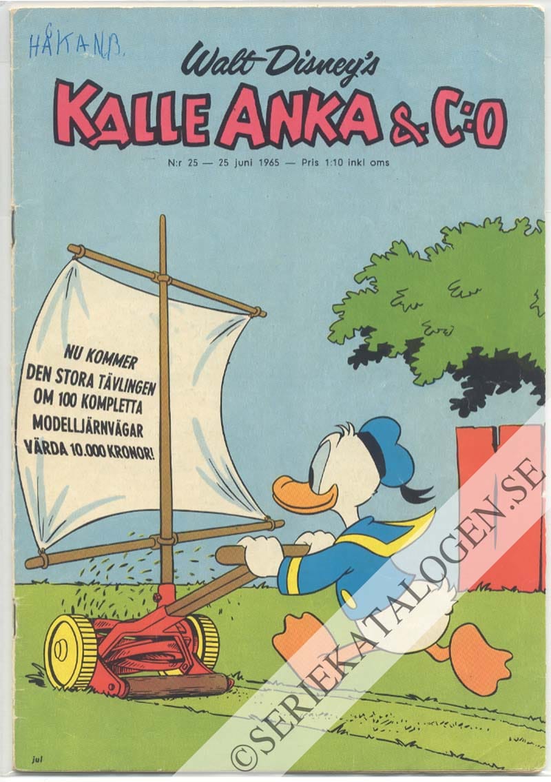 Framsida på Kalle Anka & C:o #25 (1965)