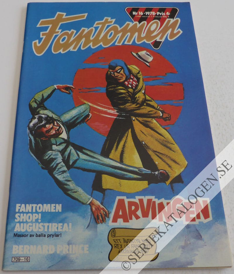 Framsida på Fantomen #16 (1978)