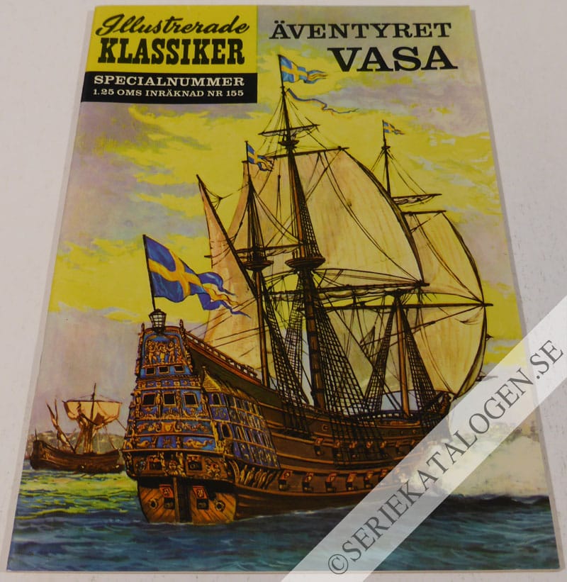 Framsida på Illustrerade Klassiker #155 - Äventyret Vasa (1963)