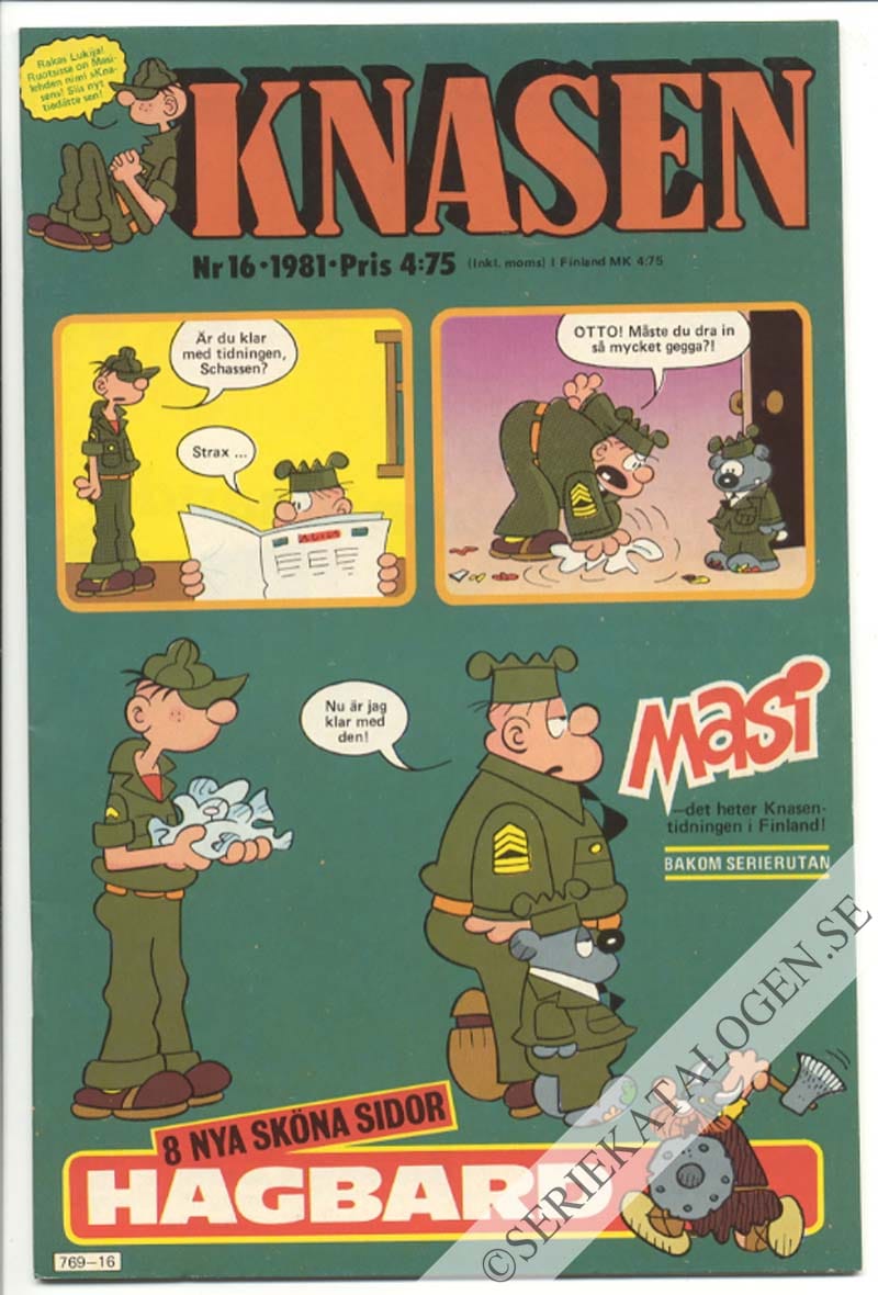 Framsida på Knasen #16 (1981)