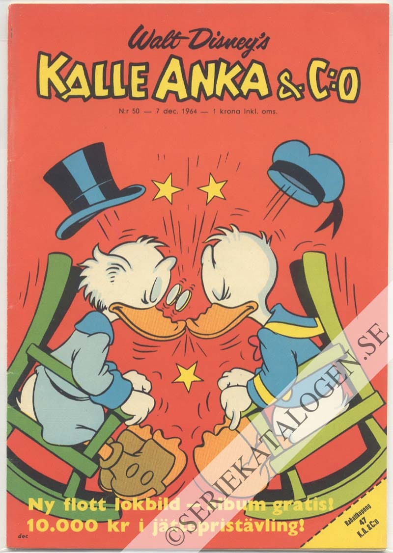 Framsida på Kalle Anka & C:o #50 (1964)