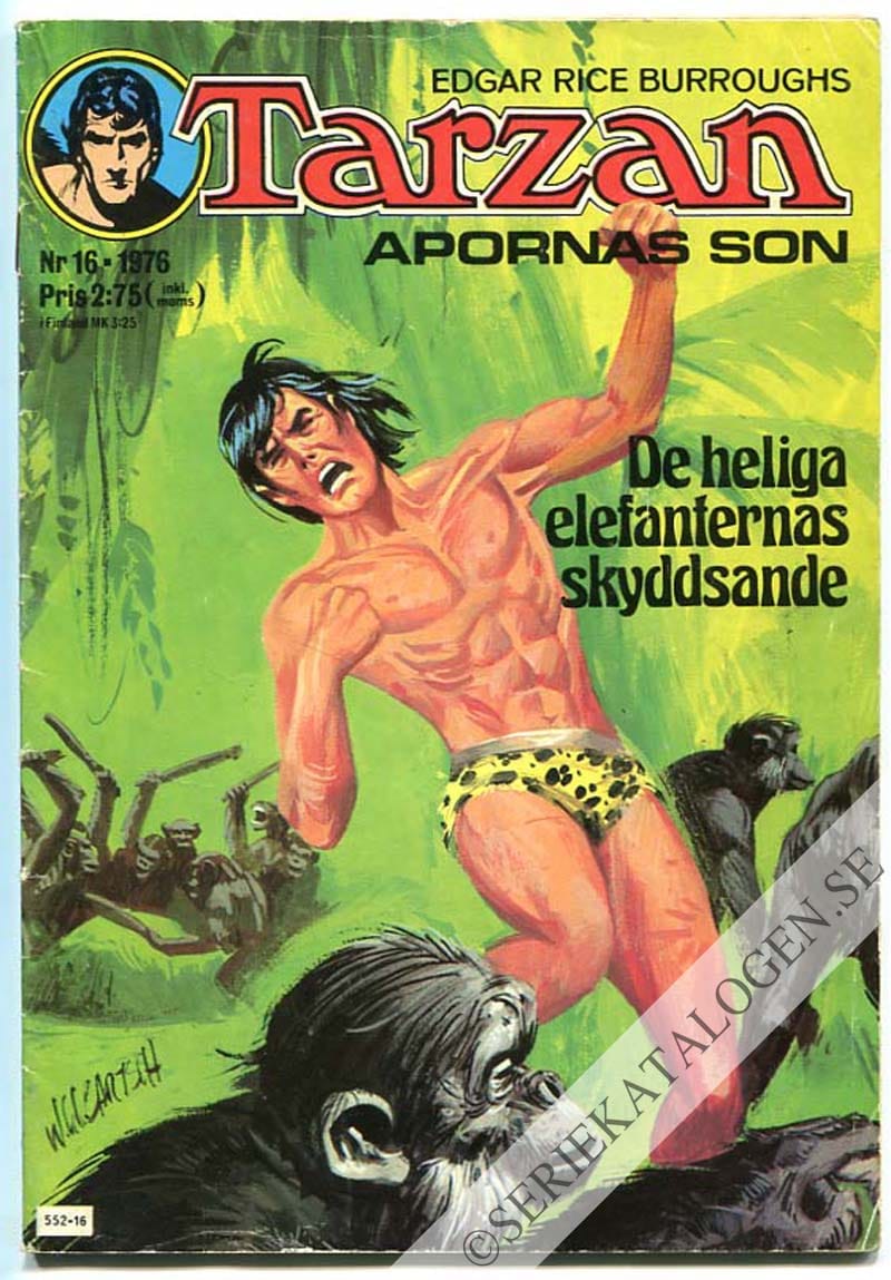 Framsida på Tarzan #16 (1976)