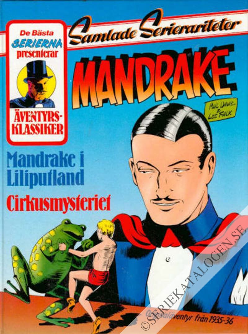 Framsida på Samlade Serierariteter Mandrake 1935-36 (1987)