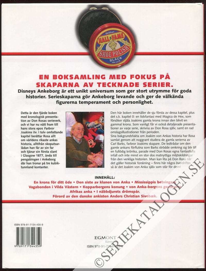 Baksida på Don Rosa - bok 4 (2007)