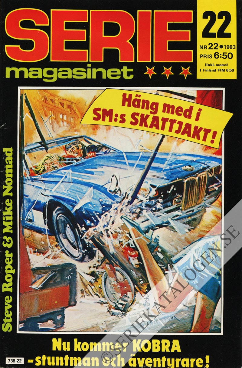Framsida på Seriemagasinet #22 (1983)