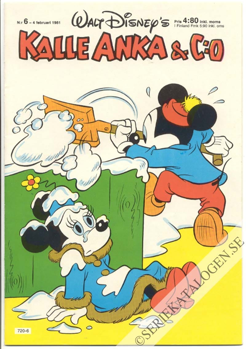Framsida på Kalle Anka & C:o #6 (1981)