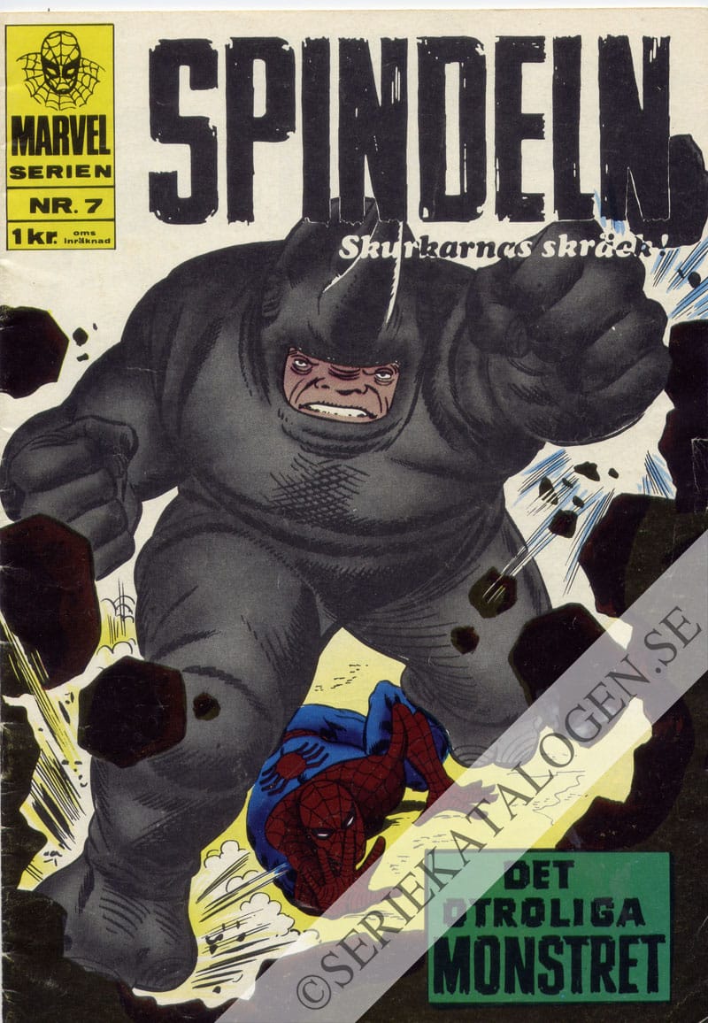 Framsida på Marvelserien Det otroliga monstret (1967)