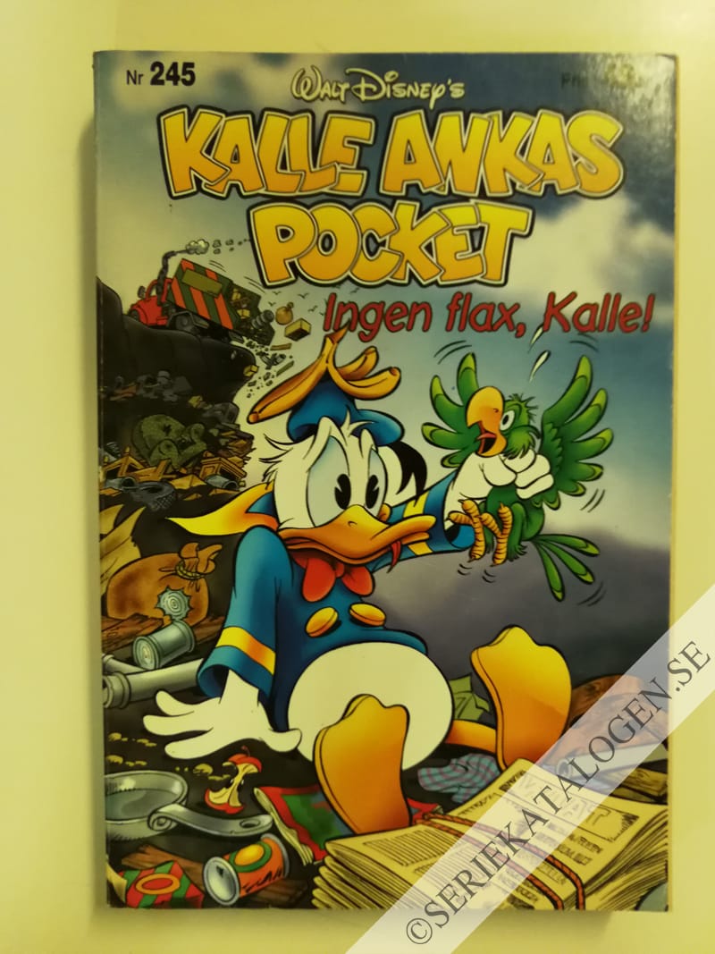 Framsida på Kalle Ankas pocket #245 - Ingen flax, Kalle! (2000)