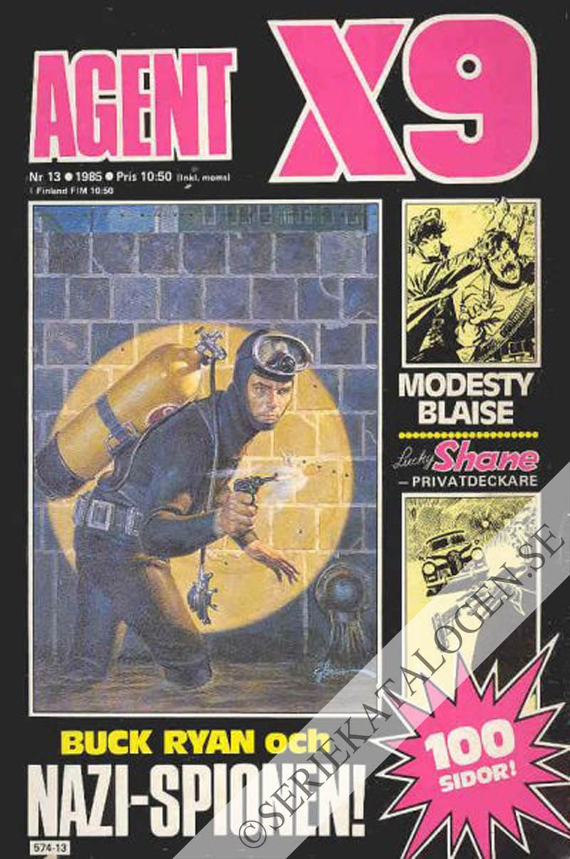 Framsida på Agent X9 #13 (1985)