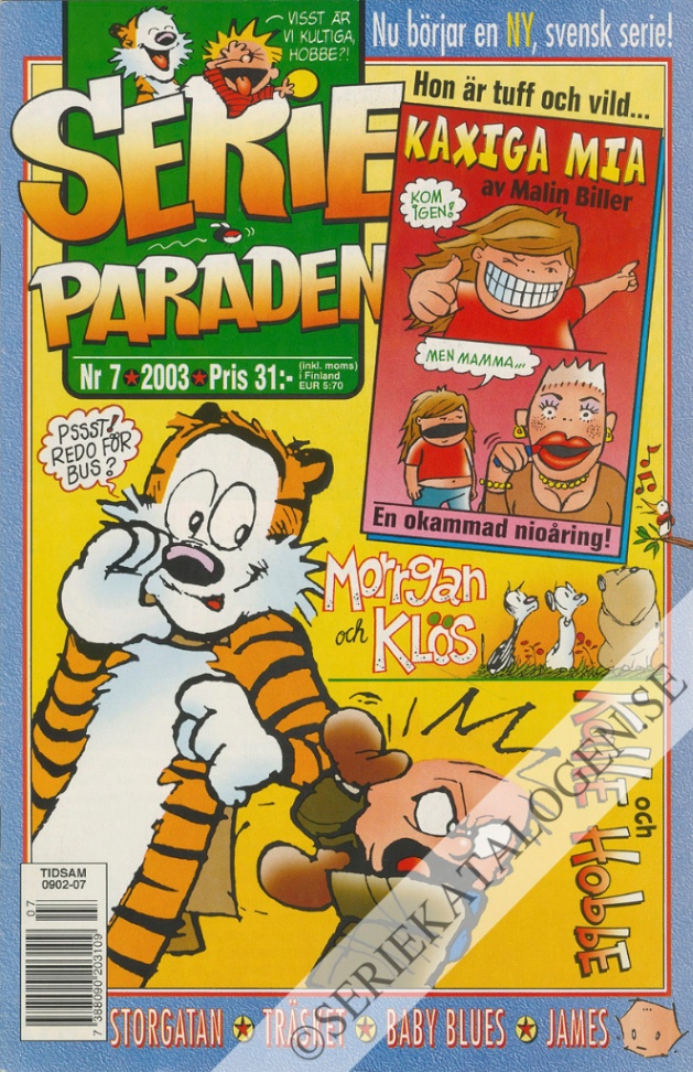 Framsida på Serie-paraden #7 (2003)