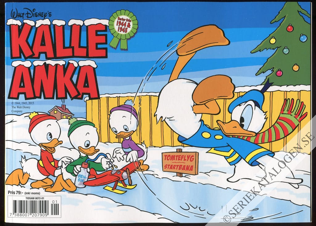 Framsida på Kalle Ankas julbok (2015)