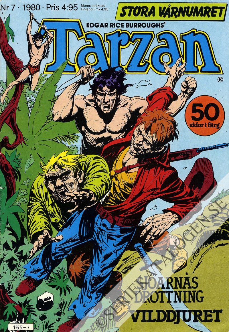 Framsida på Tarzan #7 (1980)