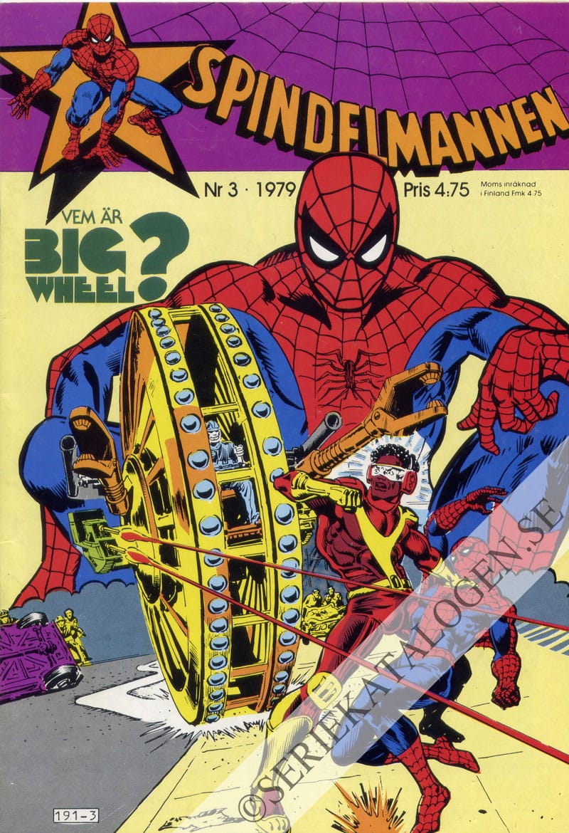 Framsida på Spindelmannen #3 (1979)