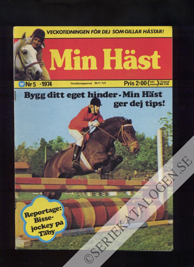 Framsida på Min häst #5 (1974)