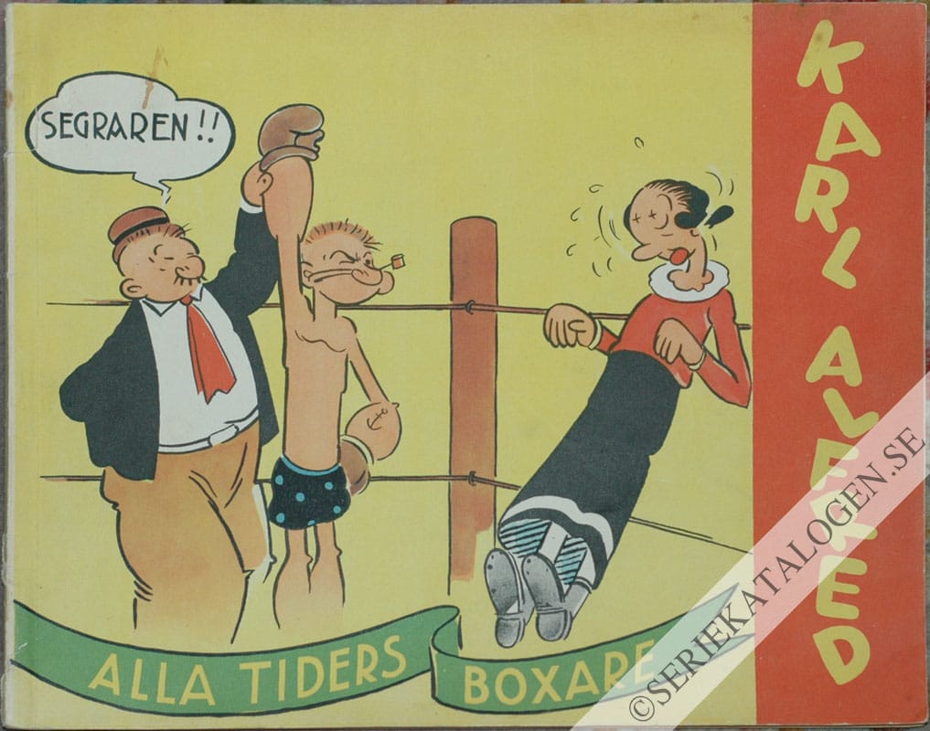 Framsida på Karl Alfred - bragder och äventyr Alla tiders boxare (1937)