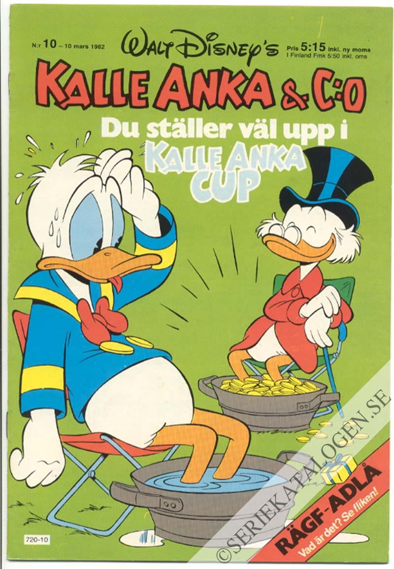 Framsida på Kalle Anka & C:o #10 (1982)