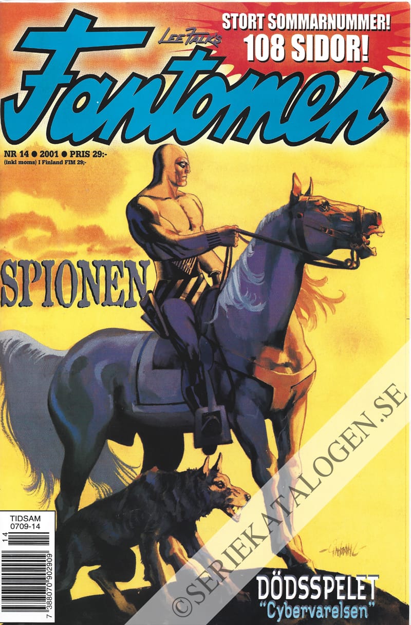 Framsida på Fantomen #14 (2001)