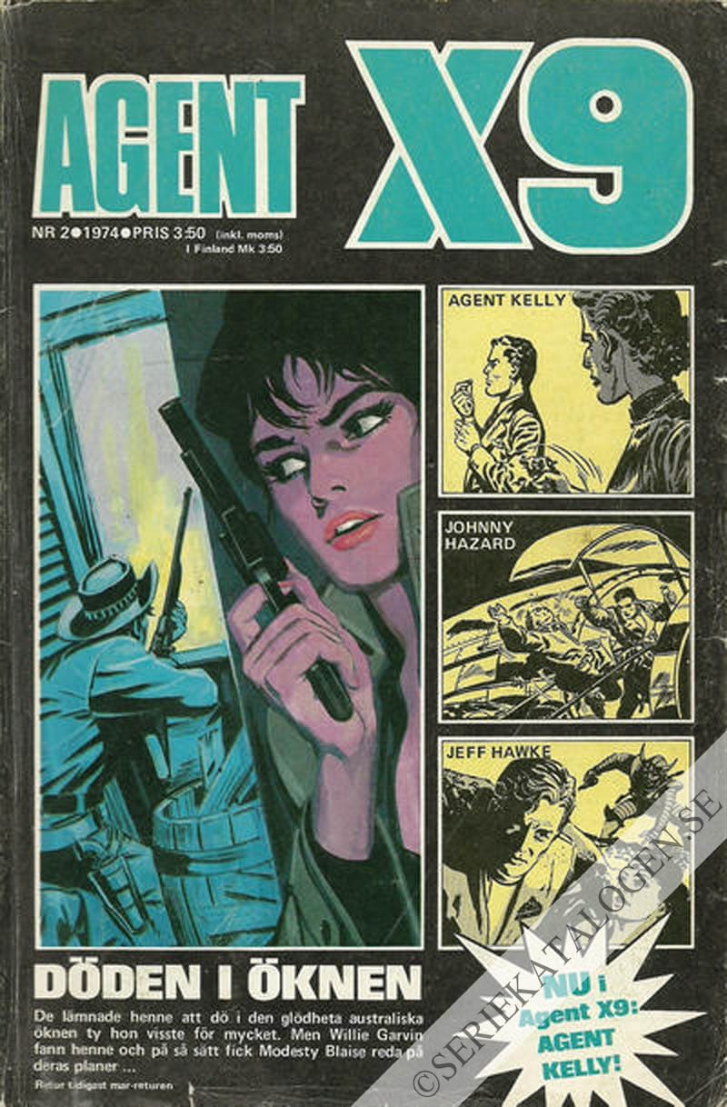 Framsida på Agent X9 #2 (1974)
