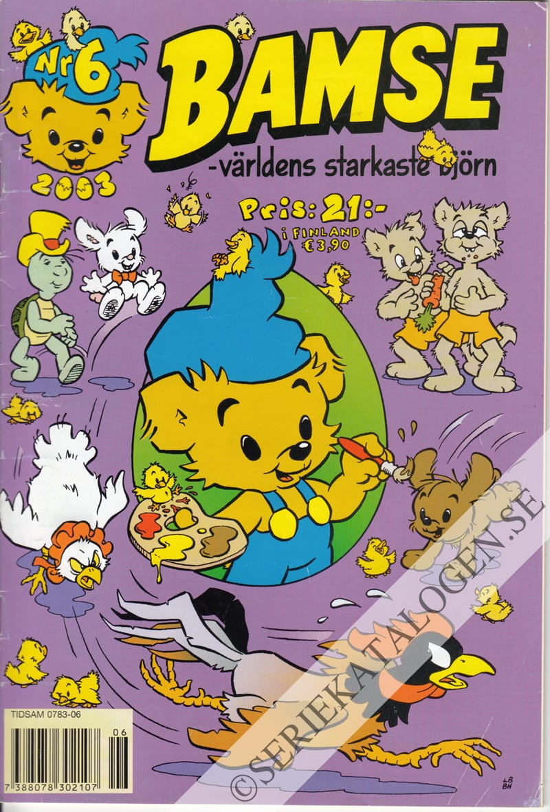 Framsida på Bamse #6 (2003)