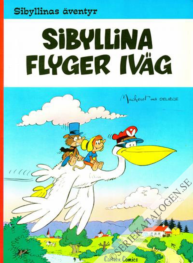 Framsida på Sibyllinas äventyr Sibyllina flyger iväg (1979)