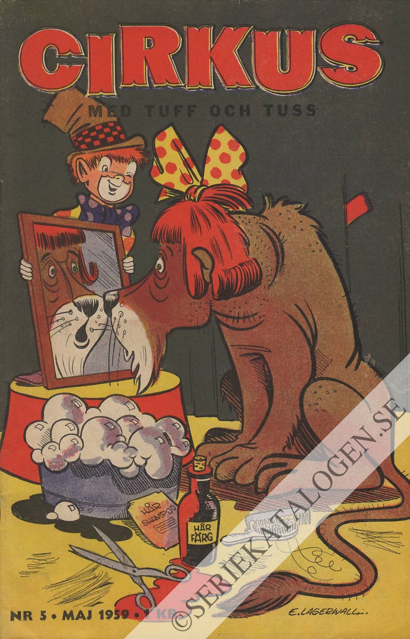 Framsida på Cirkus med Tuff och Tuss #5 (1959)