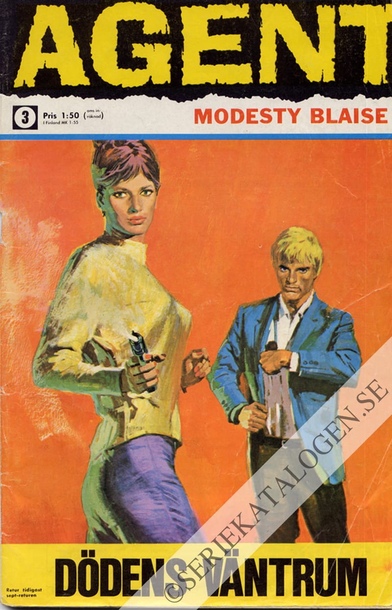 Framsida på Agent Modesty Blaise #3 (1967)