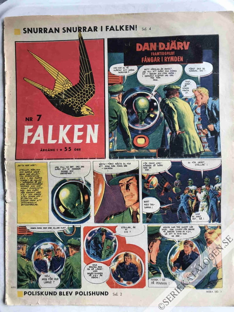 Framsida på Falken #7 (1955)